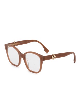 Main View - Click To Enlarge - FENDI - FF Dimonds Acetate Rectangular Optical Glasses