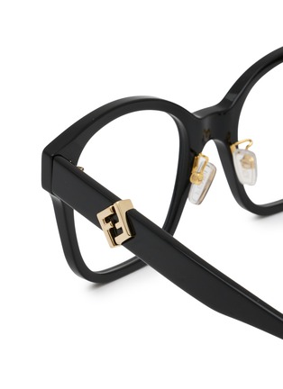 Detail View - Click To Enlarge - FENDI - FF Diamonds Acetate Square Optical Glasses