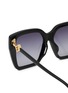 Detail View - Click To Enlarge - FENDI - FF Dimonds Acetate Rectangular Sunglasses