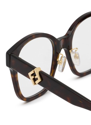 Detail View - Click To Enlarge - FENDI - FF Diamonds Acetate Square Optical Glasses