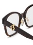 Detail View - Click To Enlarge - FENDI - FF Diamonds Acetate Square Optical Glasses