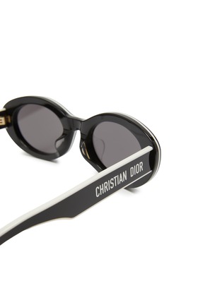 Detail View - Click To Enlarge - DIOR - Oval Acetate Sunglasses