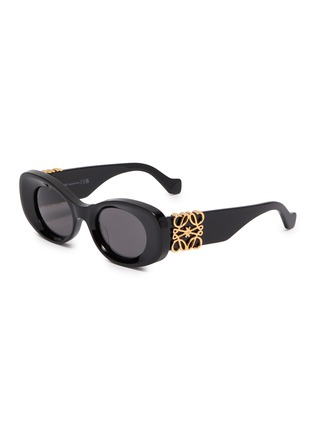Main View - Click To Enlarge Main View - Click To Enlarge - LOEWE - Anagram Acetate Oval Sunglasses