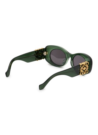 Figure View - Click To Enlarge - LOEWE - Anagram Acetate Oval Sunglasses