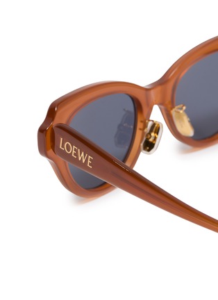 Detail View - Click To Enlarge - LOEWE - Acetate Slim Oval Sunglasses
