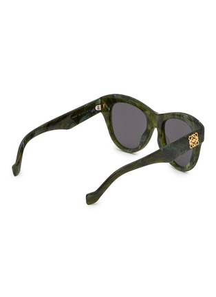 Figure View - Click To Enlarge - LOEWE - Anagram Acetate Round Sunglasses