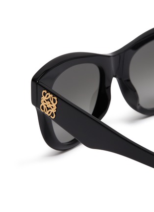 Detail View - Click To Enlarge - LOEWE - Anagram Acetate Round Sunglasses