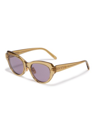 Main View - Click To Enlarge Main View - Click To Enlarge - LOEWE - Acetate Slim Oval Sunglasses