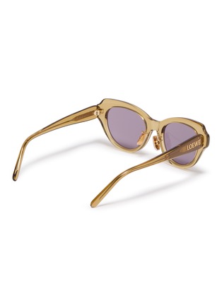 Figure View - Click To Enlarge - LOEWE - Acetate Slim Oval Sunglasses