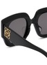 Detail View - Click To Enlarge - LOEWE - Anagram Acetate Square Sunglasses