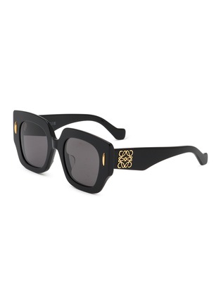 Main View - Click To Enlarge - LOEWE - Anagram Acetate Square Sunglasses