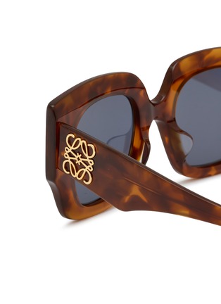 Detail View - Click To Enlarge - LOEWE - Anagram Acetate Square Sunglasses