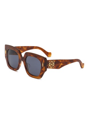 Main View - Click To Enlarge - LOEWE - Anagram Acetate Square Sunglasses