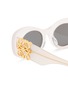 Detail View - Click To Enlarge - LOEWE - Anagram Acetate Oval Sunglasses