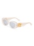 LOEWE Anagram Acetate Oval Sunglasses