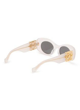Figure View - Click To Enlarge - LOEWE - Anagram Acetate Oval Sunglasses