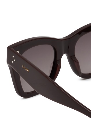 Detail View - Click To Enlarge - CELINE - 3 Dots Acetate Square Sunglasses