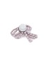 Detail View - Click To Enlarge - CROCS - Black Pearl Beaded Bow Jibbitz™ Charm