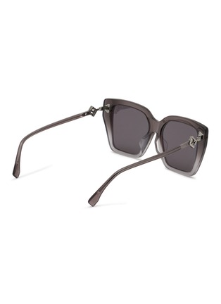 Figure View - Click To Enlarge - FENDI - FF Diamonds Acetate Square Sunglasses