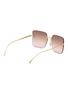 Figure View - Click To Enlarge - FENDI - First Crystal Metal Square Sunglasses