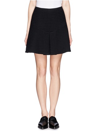 Main View - Click To Enlarge - THEORY - Braswell bouclé stripe A-line skirt