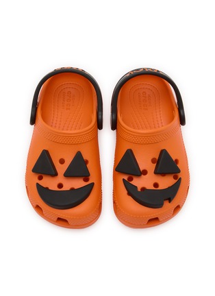 Figure View - Click To Enlarge - CROCS - Classic Jack O Lantern Light Toddlers' Clogs