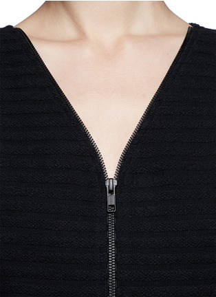 Detail View - Click To Enlarge - THEORY - Sayidres bouclé stripe knit dress