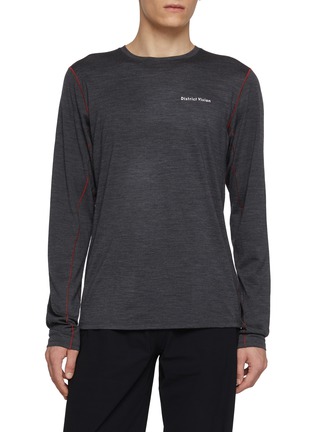 Main View - Click To Enlarge - DISTRICT VISION - Long Sleeve Merino Wool Top