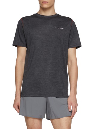 Main View - Click To Enlarge - DISTRICT VISION - Short Sleeve Merino Wool Top