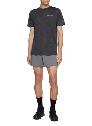 Figure View - Click To Enlarge - DISTRICT VISION - Short Sleeve Merino Wool Top