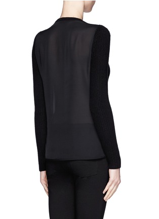 Back View - Click To Enlarge - THEORY - 'Klemdy' sheer woven sweater