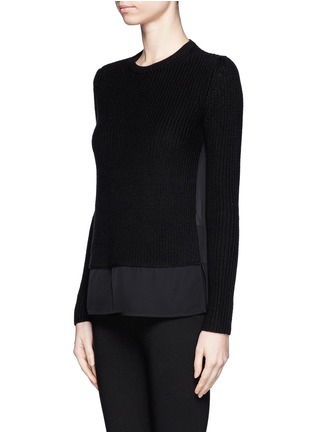 Front View - Click To Enlarge - THEORY - 'Klemdy' sheer woven sweater