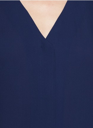 Detail View - Click To Enlarge - THEORY - Pala button-front sleeveless silk top