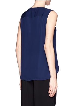 Back View - Click To Enlarge - THEORY - Pala button-front sleeveless silk top