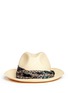 Main View - Click To Enlarge - LANVIN - Print scarf Panama hat