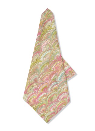 Detail View - Click To Enlarge - SUMMERILL & BISHOP - Marble Fan Linen Napkin