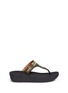 Main View - Click To Enlarge - FITFLOP - 'Aztec Chada' mosaic stud suede flip flops