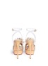 Back View - Click To Enlarge - CHARLOTTE OLYMPIA - 'Shipwrecked Marilyn' pearl net canvas sandals
