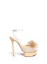 Main View - Click To Enlarge - CHARLOTTE OLYMPIA - 'Shipwrecked Marilyn' pearl net canvas sandals