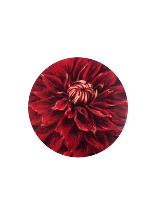 Main View - Click To Enlarge - SUMMERILL & BISHOP - Dahlia Nuit d'Ete Round Cork-Backed Placemat