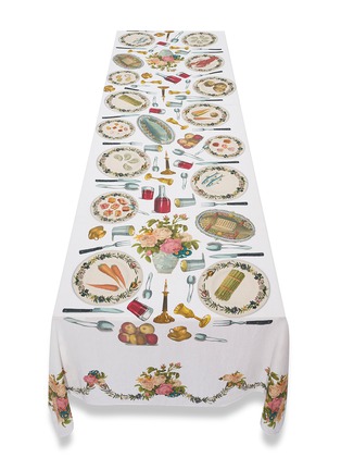 Detail View - Click To Enlarge - SUMMERILL & BISHOP - X John Derian Feast Linen Tablecloth