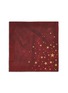 SUMMERILL & BISHOP Falling Stars Linen Napkin — Claret Red