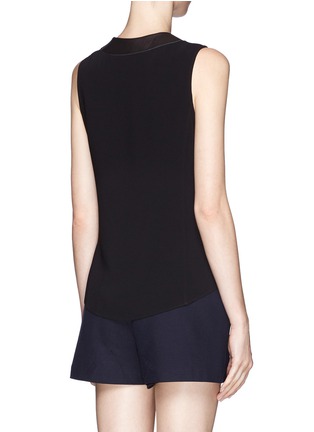 Back View - Click To Enlarge - RAG & BONE - Becker leather collar top