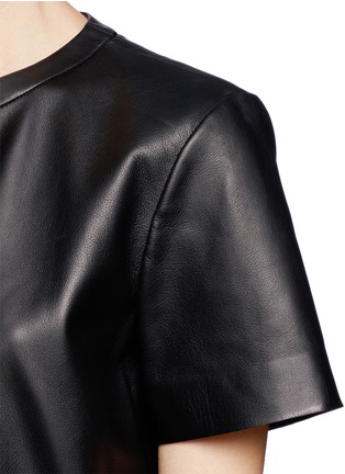 Detail View - Click To Enlarge - PROENZA SCHOULER - Leather T-shirt