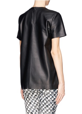 Back View - Click To Enlarge - PROENZA SCHOULER - Leather T-shirt