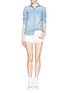 Figure View - Click To Enlarge - RAG & BONE - Mila distressed denim shorts