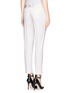 Back View - Click To Enlarge - VICTORIA BECKHAM - Satin waistband crop pants