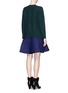 Back View - Click To Enlarge - SACAI LUCK - Sweater and quilted skirt combo dress 