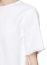 Detail View - Click To Enlarge - T BY ALEXANDER WANG - Cropped burlap top