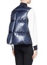 Back View - Click To Enlarge - SACAI LUCK - Contrast sleeve down jacket